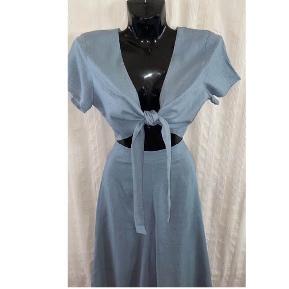 NEW W/Tags L’atiste Denim Chambray Pants Set, Size Small - Picture 6 of 9